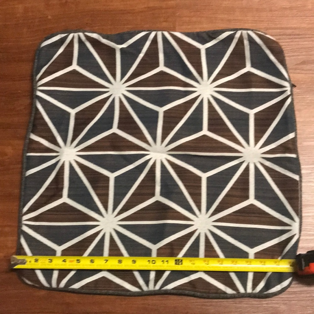 2 20x20 patterned pillow COVERS